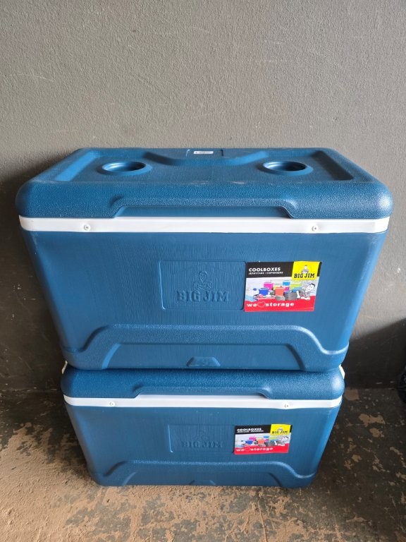 0210 Big jim 50ltr cooler box x2