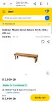 Design House Atlantis Bench 