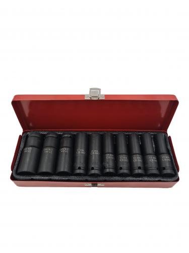 10pc 1/2" Deep Socket Set (Impact)