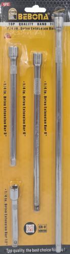 4pc 1/4" Extension Set