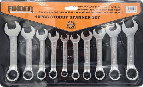 10pc Stubby Spanner Set