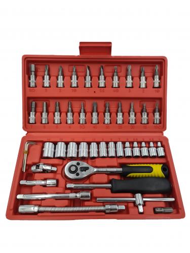 46pc 1/4" Socket and Bit Set