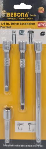 4pc 1/4" Extension Set