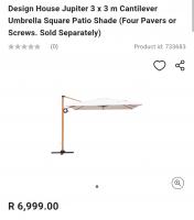 Design House Jupiter 3m Cantilever Umbrella 