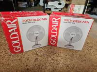 Goldair 30cm Desk Fan x2